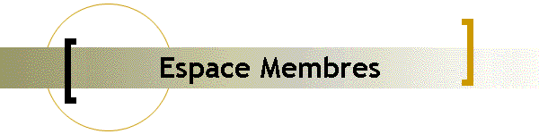 Espace Membres